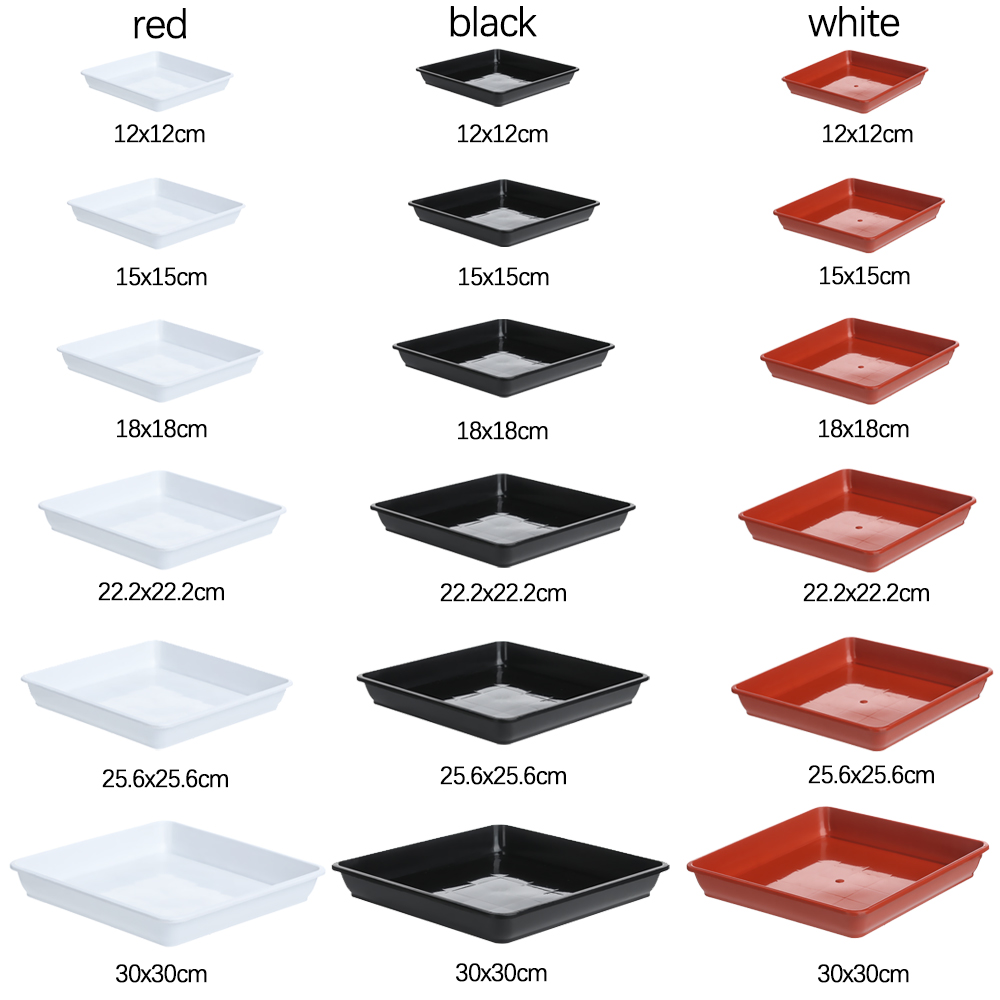 Drip Tray Saucer - 1 szt. Plastikowa Doniczka Kwadratowa Plastikowa