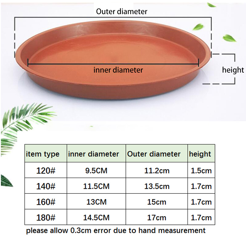Drip Tray Saucer - 10szt Plastikowa taca na doniczki Podstawa