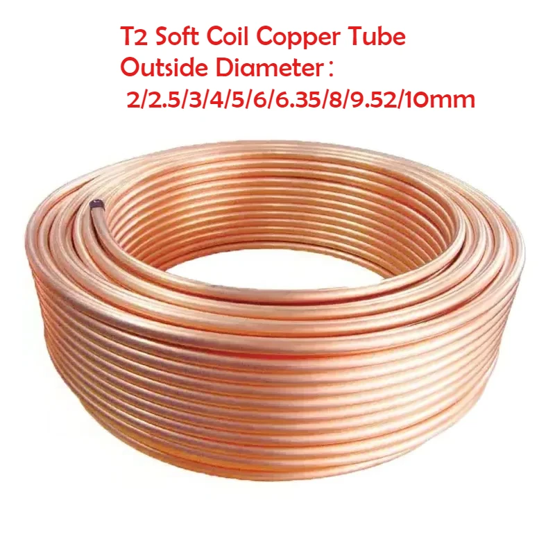 Copper Wire Roll - Rura miedziana T2 Miękka cewka Rura