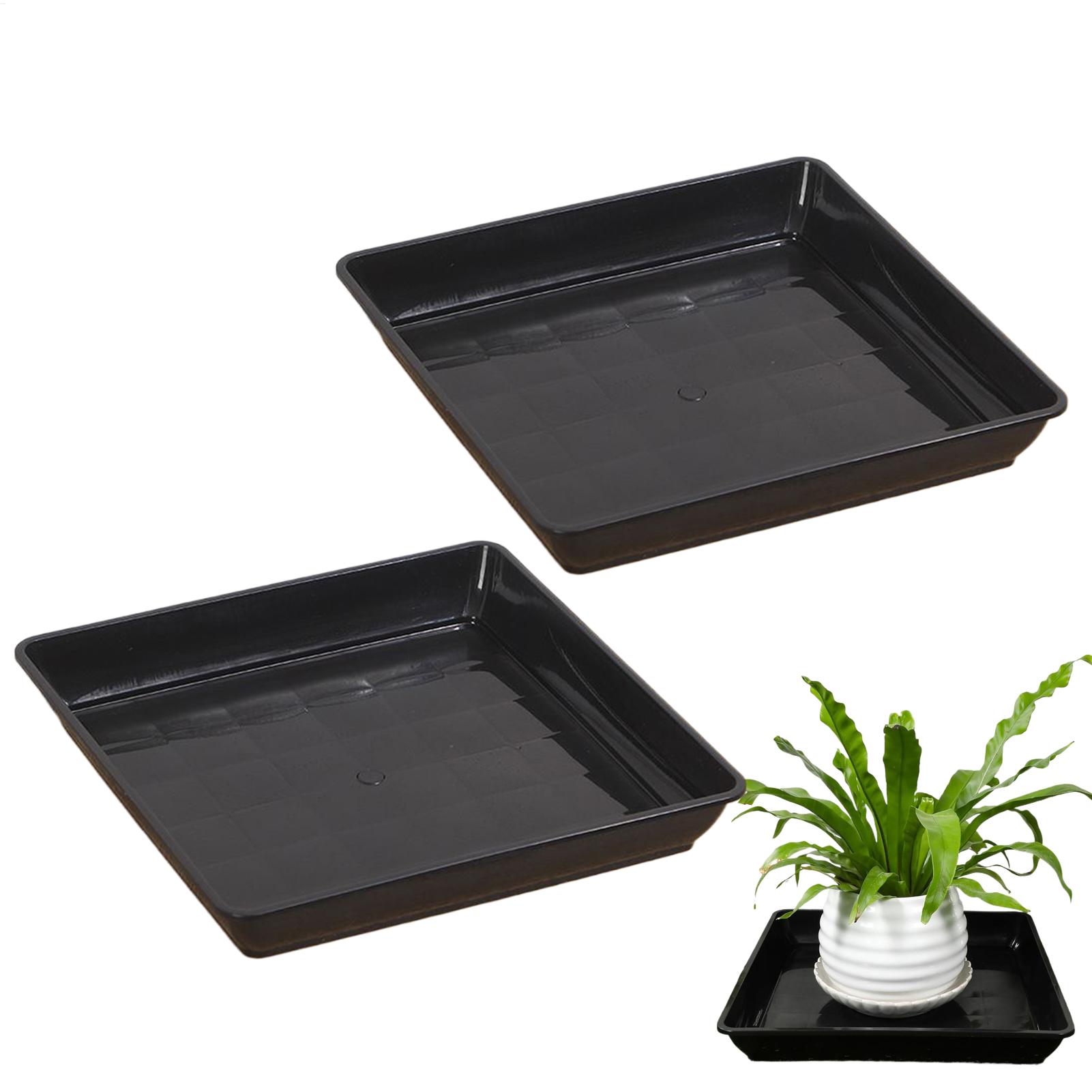 Drip Tray Saucer - Podstawki pod doniczki 2 sztuki Kwadratowe
