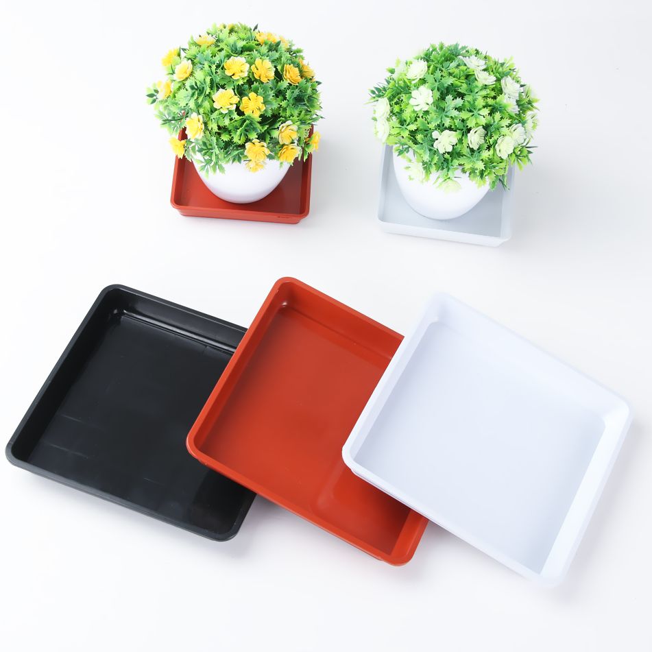 Drip Tray Saucer - Kwadratowe plastikowe spodki sadzą tace ociekowe