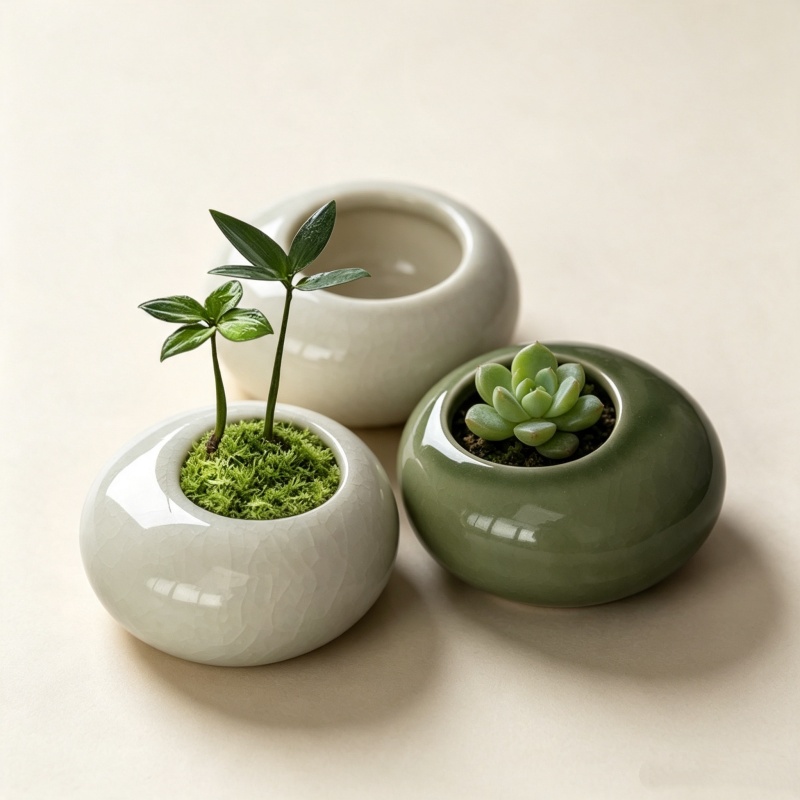 Mini doniczka z efektem popęka – Bonsai Garden Art recenzja i cena