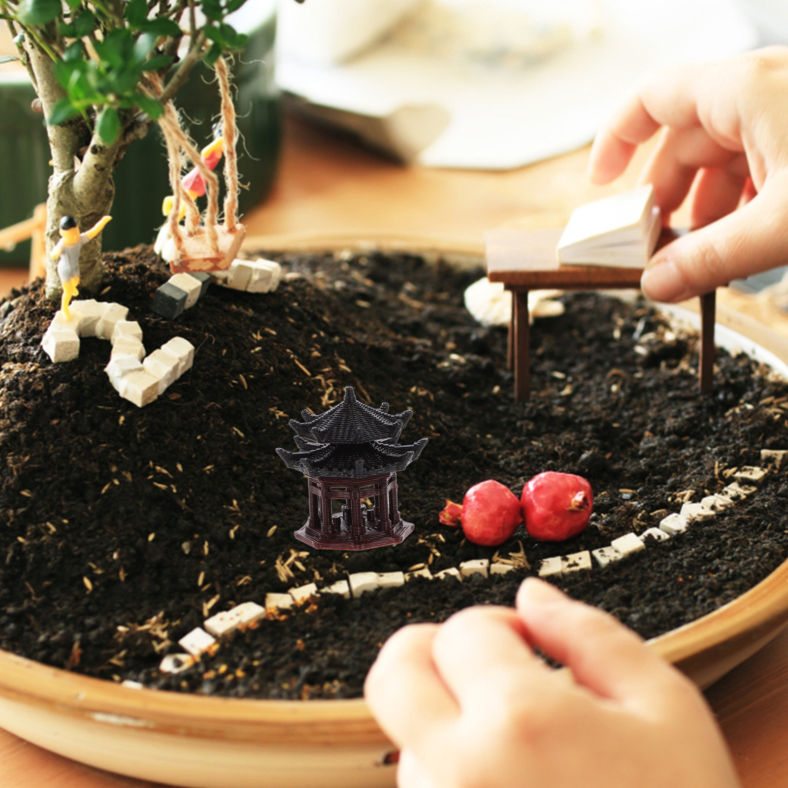 Delikatna plastikowa ozdoba w  – Bonsai Garden Landscape Design recenzja i cena