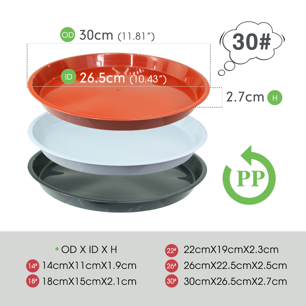 3-5PC Trwały plastikowy spodek – Drip Tray Saucer recenzja i cena
