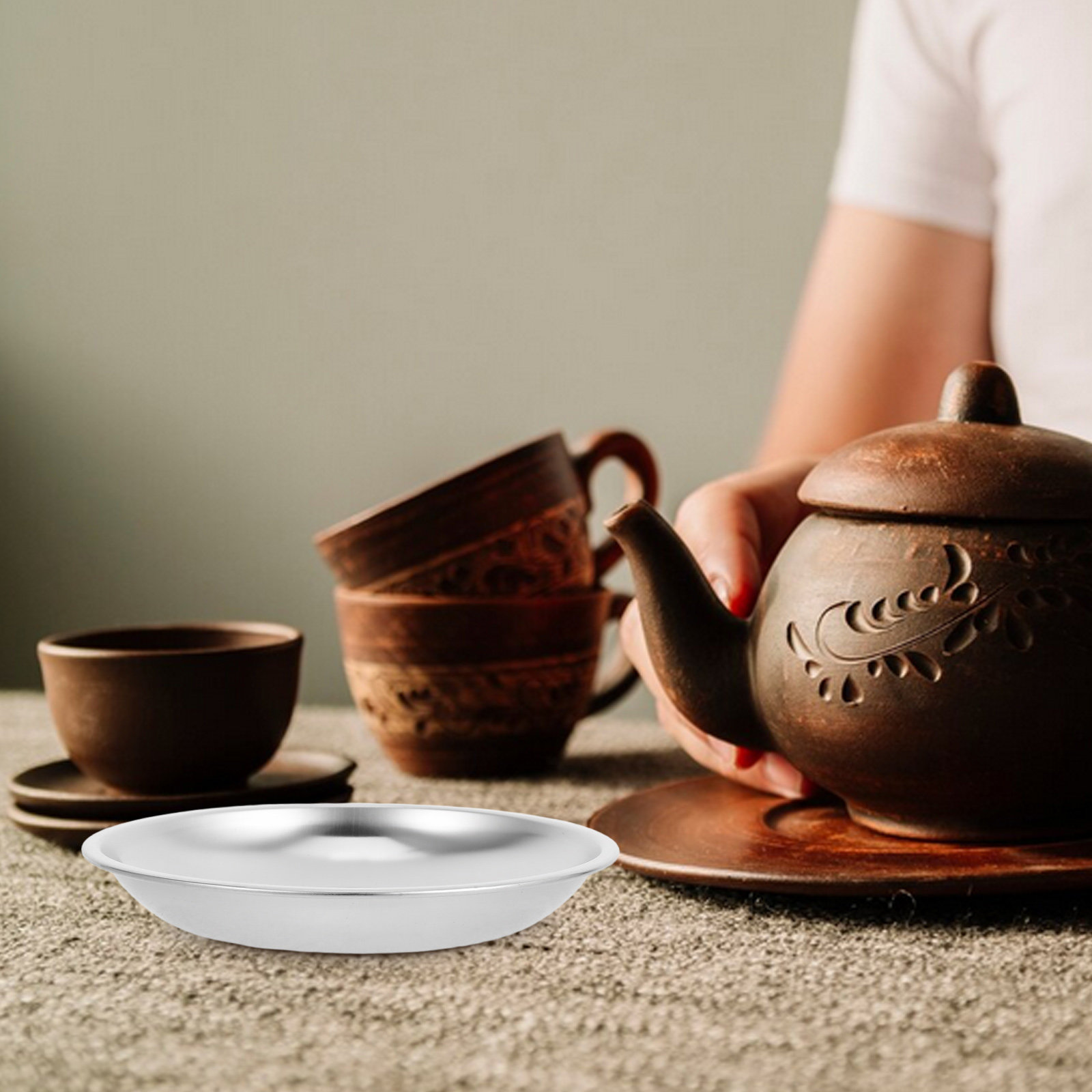 Stalowa, okrągła podstawka pod – Drip Tray Saucer recenzja i cena